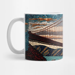 Mosaic Golden Gate Bridge Landcsape | San Francisco | California Mug